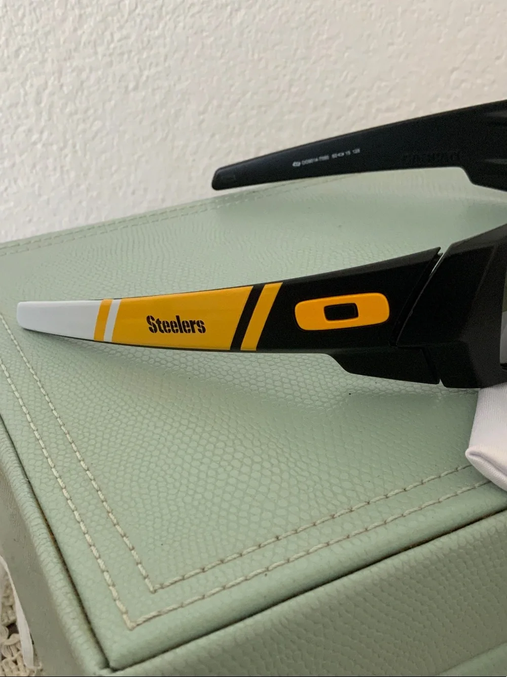 Oakley Black Sunglasses with STEELERS Yellow Temple Accents
